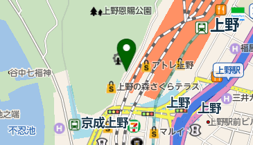 上野パーキングセンターの地図画像