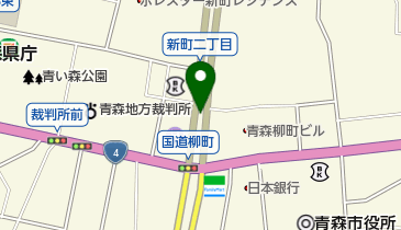 青森県営柳町駐車場の地図画像