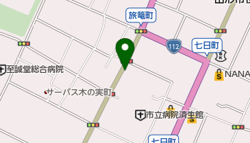 山形市済生館前駐車場の地図画像