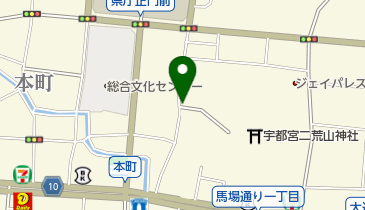 二荒山駐車場の地図画像