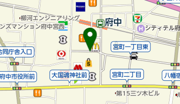 府中駅南口市営駐車場の地図画像
