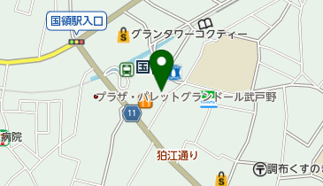 調布市国領駅南口市営駐車場の地図画像