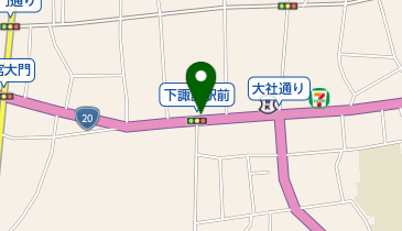 下諏訪町友之町駐車場の地図画像