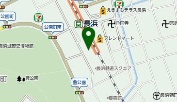 長浜駅西駐車場(P3)の地図画像