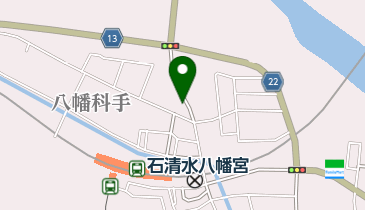 八幡市営駐車場の地図画像