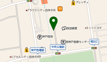 西神中央駅立体駐車場の地図画像