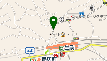 生駒駅北地下自動車駐車場(北地下駐車場)の地図画像