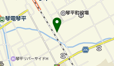 琴平町営駅前東駐車場の地図画像