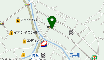 長与町営有料駐車場の地図画像