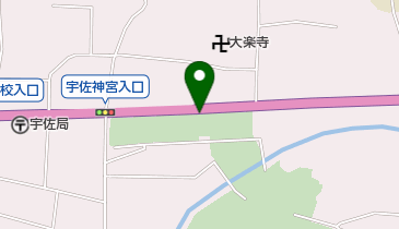 宇佐八幡駐車場の地図画像