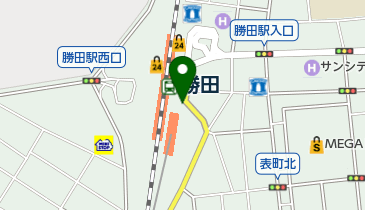 勝田駅東口南駐車場の地図画像