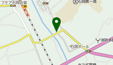 石岡市営駅東駐車場の地図画像