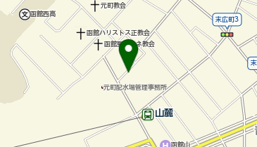 函館山山麓観光駐車場の地図画像