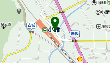 市営小諸駅駐車場の地図画像