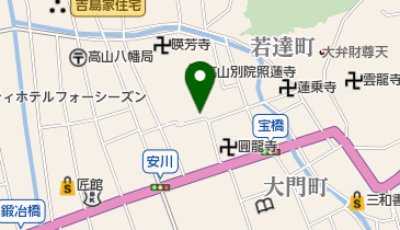 高山別院駐車場の地図画像