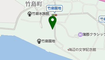 竹島園地駐車場の地図画像