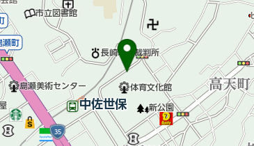 佐世保市体育文化館駐車場の地図画像