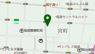 福島市中央駐車場の地図画像