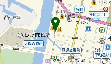 井筒屋新館地下駐車場の地図画像