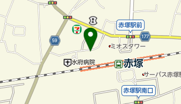 水戸市赤塚駅北口駐車場の地図画像