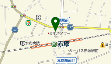 水戸市赤塚駅北口広場駐車場の地図画像