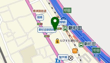 らびすた新杉田駐車場の地図画像