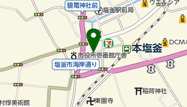 塩竈市海岸通駐車場の地図画像