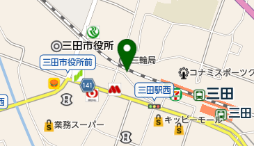 三田駅前第1駐車場の地図画像