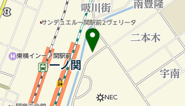 東口北駐車場の地図画像