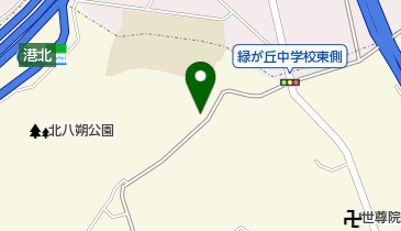 北八朔公園駐車場の地図画像