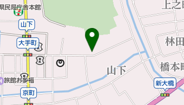 津山市城下駐車場の地図画像