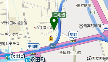 平河町森タワー駐車場の地図画像