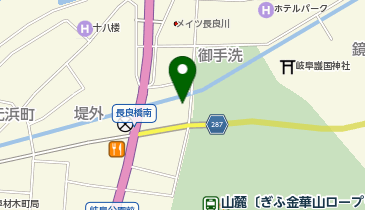 岐阜公園堤外第1駐車場の地図画像