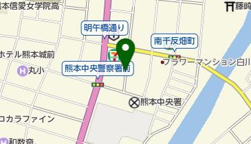 JA熊本県会館駐車場の地図画像