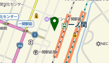 西口北駐車場の地図画像