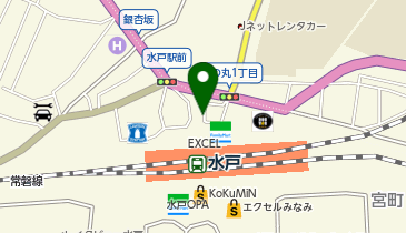 水戸駅北口駐車場の地図画像