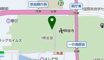 興福寺駐車場の地図画像