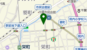 千葉市栄町立体駐車場の地図画像