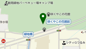 花博記念公園鶴見緑地中央第2駐車場の地図画像