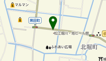 松江市営城山西駐車場(大型車)の地図画像