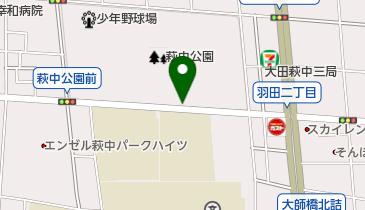 萩中公園駐車場の地図画像