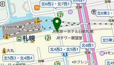 JRタワーイースト立体駐車場の地図画像