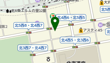 ビッグシャイン88北4条駐車場の地図画像