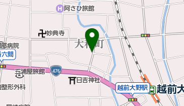 城下町東広場駐車場の地図画像