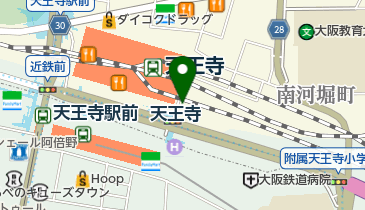 天王寺MIO駐車場の地図画像