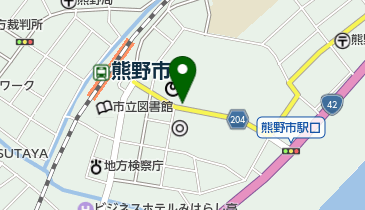 熊野市駅前駐車場の地図画像