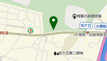 県立青葉の森公園南口駐車場の地図画像