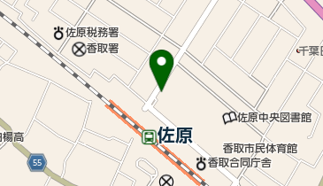 佐原駅北駐車場の地図画像