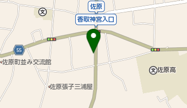 水郷佐原山車会館駐車場の地図画像