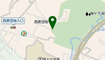 陣ヶ下渓谷公園駐車場の地図画像